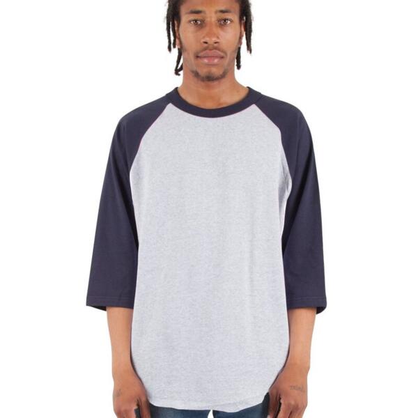 Unisex Three-Quarter Sleeve Raglan T-Shirt Thumbnail